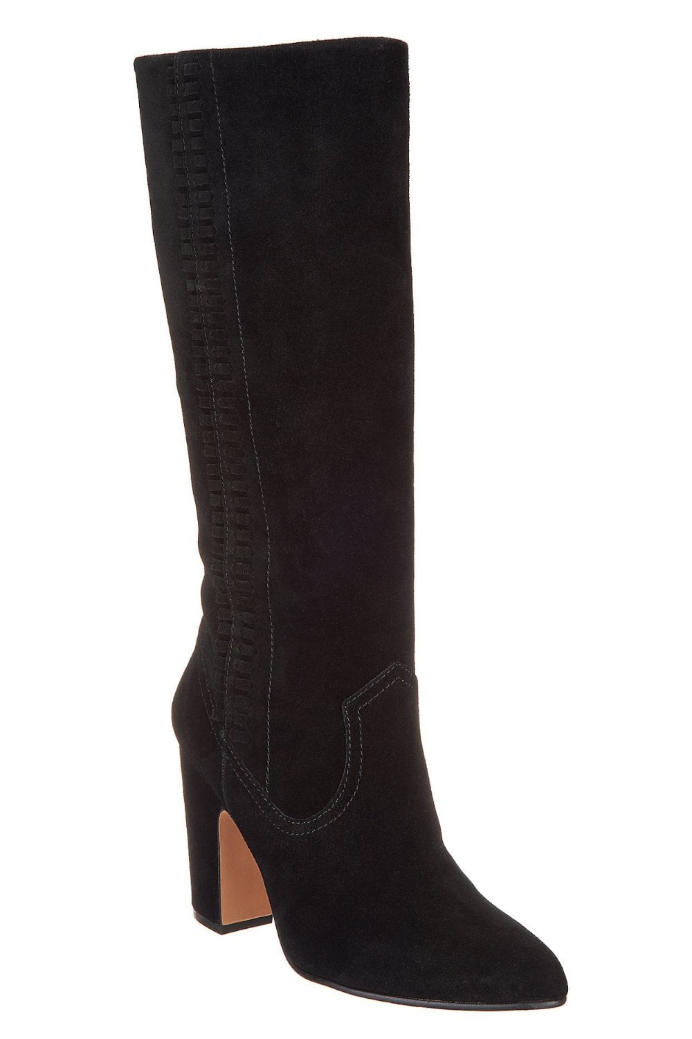 Vince Camuto Coranna Pointed Toe MidCalf Pullon Boots Black Suede