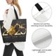 thumbnail image 3 of Balery 2025 Happy New Year 1 Bolsa Tote Estilo Estético con Cremalleras, Bolsa de Hombro, Bolsa de Compras Grande y Plegable, 3 of 8