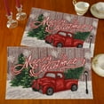 thumbnail image 7 of Christmas Holiday Woven Tapestry Placemats – Set of 4, 60% Cotton & 40% Polyester, 13" x 19" – Festive Holiday Table Décor, 7 of 7