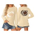 thumbnail image 6 of LIZUOJUN Crewneck Sweatshirt for Women Oversized Pullover Football Graphic Tee Long Sleeve Casual Game Day Outfits for Women Fall Winter 2026 Cozy Vintage Style L, 6 of 8