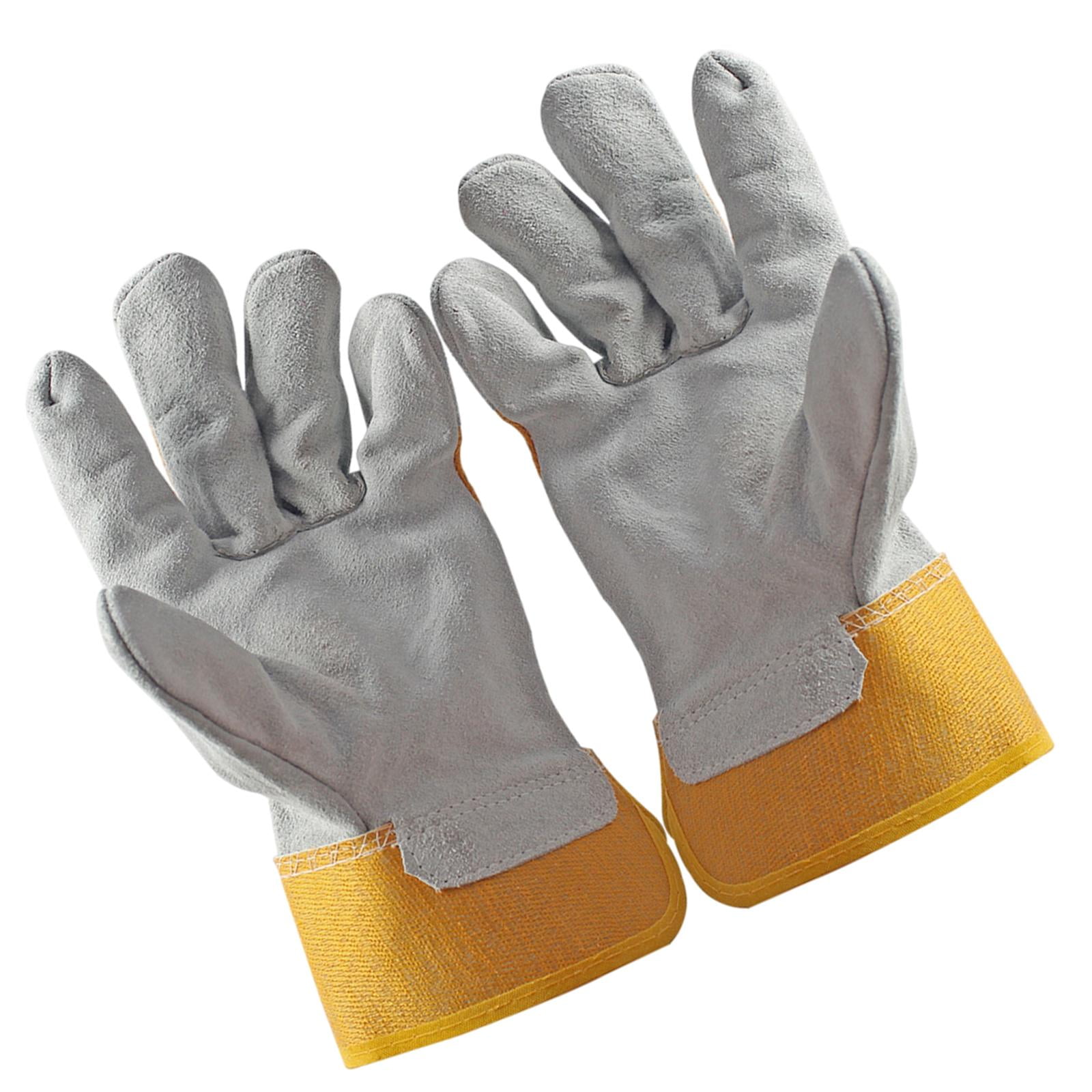 Electric Welding Gloves Cowhide Fireproof Protective Gloves Welding