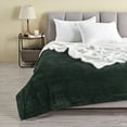 thumbnail image 2 of Linery & Co. Luxurious Ribbed Texture Reversible Sherpa Blanket Twin - White, 2 of 5