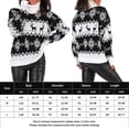 thumbnail image 2 of Parte Superior De La Camisa Jerséis de ganchillo para mujer, jerséis cálidos de estilo informal superior, traje de vacaciones de ajuste holgado Ygjytge Negro S para Mujer, 2 of 6