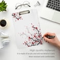 thumbnail image 5 of GZHJMY Spring Japanese Cherry Blossom Flower Floral Acrylic Clipboard Letter Size 9" x 12.5" Decorative Clipboard with Low Profile Silver Metal Clip for Office Student Whiteboard Clipboards, 5 of 7