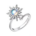 thumbnail image 1 of Anillos Antiestrés Apertura Ajustable Giratoria Sun Flower Blanco Bsvklp, 1 of 7