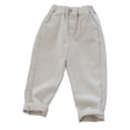 thumbnail image 4 of Edvintorg Boys' Pants 2026 Winter Elastic Waist Casual Cotton Pants with Pockets Outdoors Joggers For Boys Kids 1-10 Years, 4 of 5