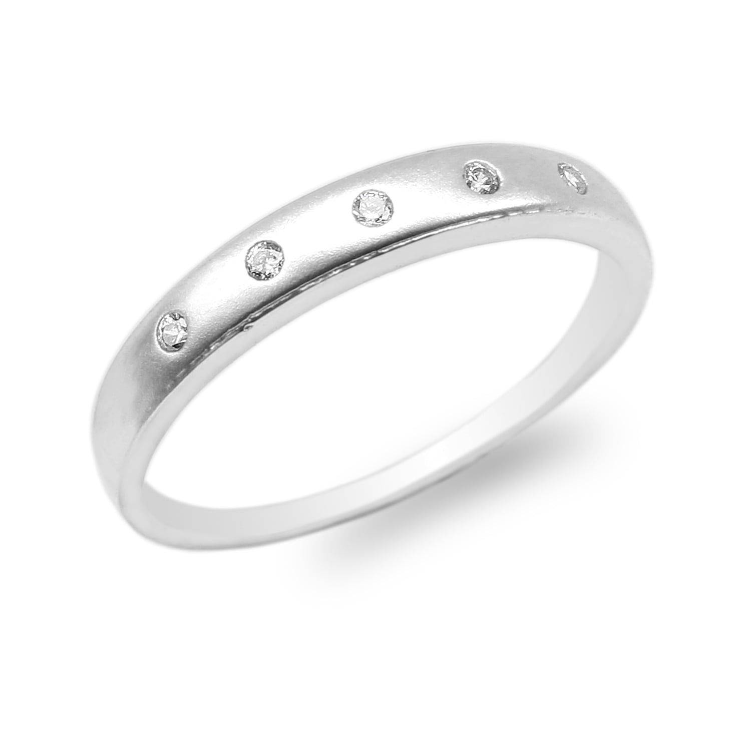 Details about   White Round CZ 925 Sterling Silver Wedding Extravagant Western Women Ring 11