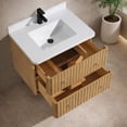 thumbnail image 3 of La Jolla 30" Floating Bathroom Vanity Washed Oak, 3 of 10