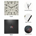 thumbnail image 2 of Spring Flowers Wooden Wall Clock Silent Non Ticking, Farmhouse Sage Green Pastoral Floral Leaf Square Wall Clocks Battery Operated, Decor Clock for Home Office, Living Room, Kitchen, 12 Inch, 2 of 9
