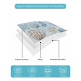 thumbnail image 5 of Quilts Twin Size Bedding Set, Blue Coastal Lightweight Quilted Comforter, Country Nautical Starfish Coral Seashells Soft Reversible Bedspread Coverlet with Pillow Covers for All Season, 68" x 86", 5 of 7