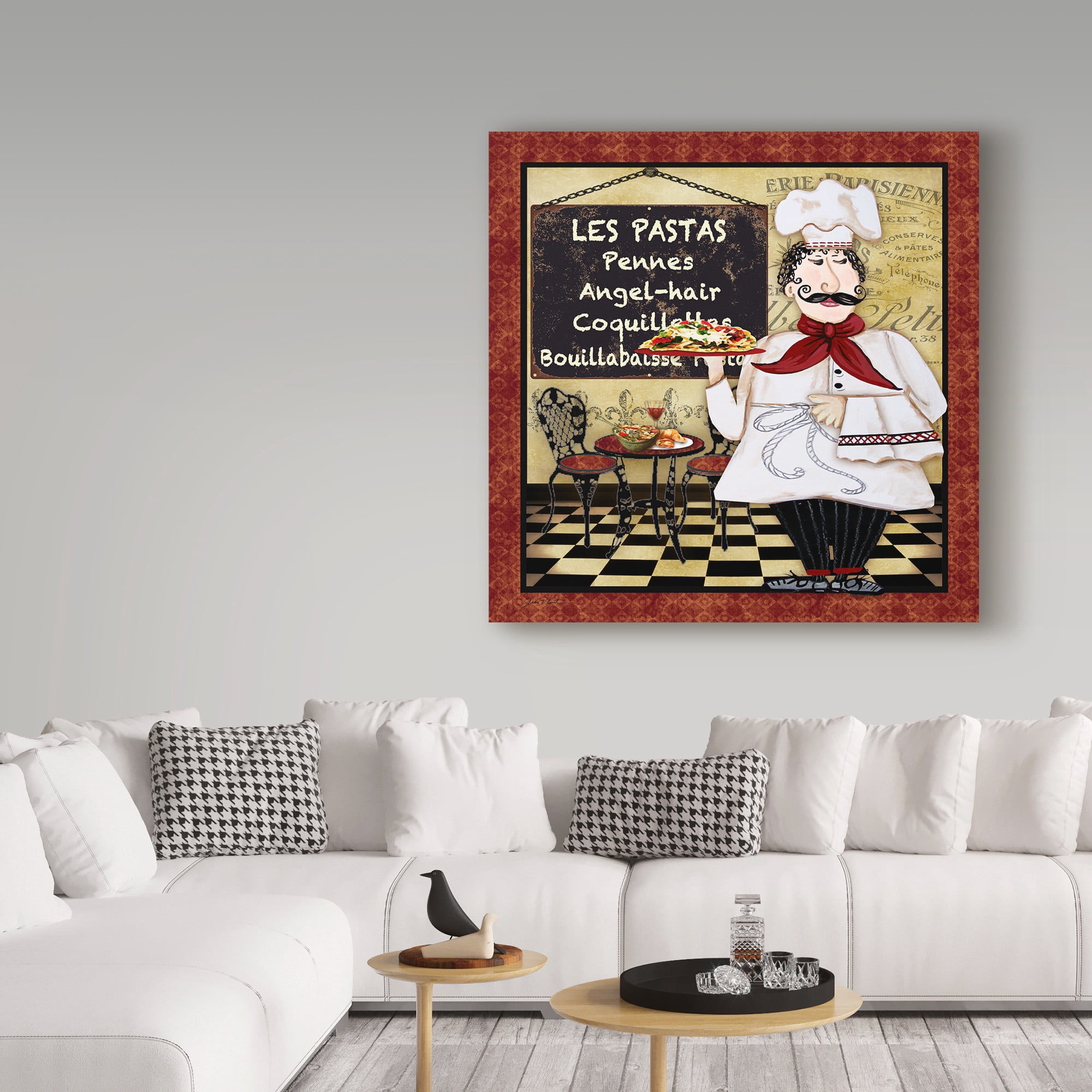 Trademark Fine Art 'Bistro Chef 4' Canvas Art by Jean Plout