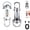 Silver+White, variant on Orvyla Mini Keychain Flashlight, 1200 Lumens EDC Mini Keychains Flashlight, Portable Rechargeable Bright Keychain Flashlight, Rechargeable 7 Lights Modes, for Camping Outdoor (1 PCS)