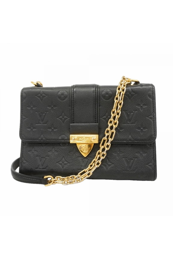 Pre-Owned Louis Vuitton Monogram Empreinte Saint-Sulpice PM Shoulder Bag M43392 Noir (Women's)