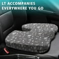 thumbnail image 4 of Premium Elephant Pattern Memory Foam Seat Cushion Ergonomic Chair Pad for Office Chair, Car, Airplane & Bleachers Sciatica, Tailbone Hip & Back Pain Relief - Chair Cushion for Long Office Workers., 4 of 5
