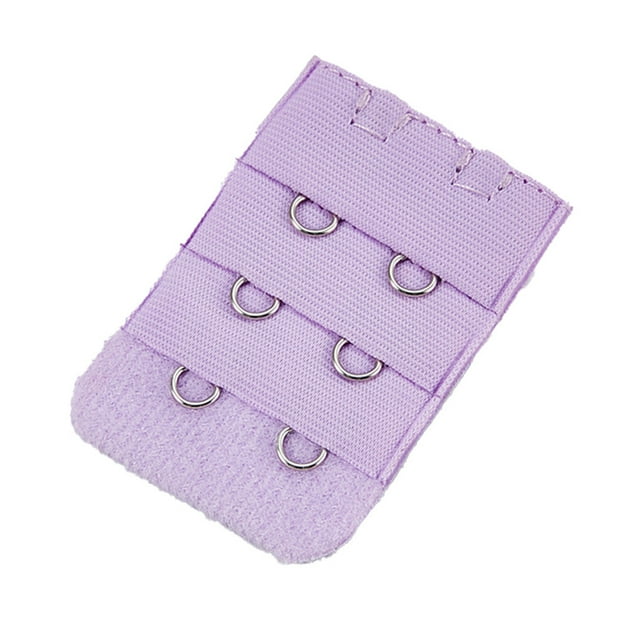 kurtrusly Extension de Bretelles Rallonges de Soutien-Gorge Boucle 2 Crochets Accessoires Intimes pour Femmes Bande Serrée Multicolore Gadgets 3 Rangées sous-Vêtements Violet Clair
