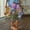 Multicolor, variant on Boho Floral Print Leggings for Women, Trendy Art Painting Beach Summer Fall Clothes Yoga Pants High Waisted Capri Trousers
