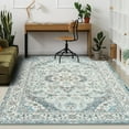thumbnail image 4 of Homore Traditional Pattern Mystic Medallion Area Rug, 5' x 7', Blue, 4 of 7