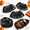 100-Bat, variant on 50 Ghost Shape Plate Disposable Party Paper Plates
