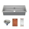 thumbnail image 2 of Rivage 45 x 19 Single Basin Undermount Kitchen Workstation Sink, 2 of 14