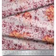 thumbnail image 2 of Soimoi Moss Georgette Fabric Leaves & Texture Print Sewing Fabric Yard 42 Inch Wide, 2 of 2