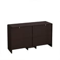 thumbnail image 5 of Aukfa Rattan 6 Drawers Dresser,Storage Cabinet for Living Room Bedroom & Kitchen, Reddish Brown, 5 of 7