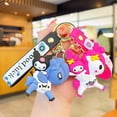 thumbnail image 2 of LLavero de dibujos animados Sanrio Kuromi My Melody Hello Kitty Riding a unicorn, serie de coche, muñeca, mochila, colgante, juguete para niños, regalo YAOSANBAO BAO unisex, 2 of 2