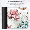 thumbnail image 6 of Extended Gaming Mouse Pad (31.5x11.8 in), Large Non-Slip Rubber Base Mousepad,Waterproof Keyboard Mouse Mat Desk Pad for Work, Game, Office, Home - Pink Brush Cactus Succulent Flower, 6 of 6