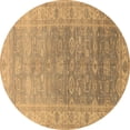 thumbnail image 1 of Ahgly Company Indoor Round Oriental Brown Traditional Area Rugs, 5' Round, 1 of 4