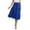 Blue, variant on Bohemian Style Tiered Flared Midi Skirt for Women Flowing A-Line Skirt with Lightweight Fabric for Casual Wear and Beach Outings Red M