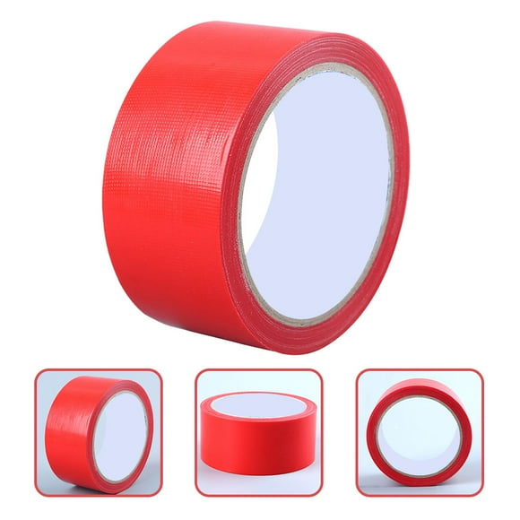 IFANLANDOR 4 Rolls of Duct Tape Bulk Red Gauze Fibre Heavy Duty DIY Projects