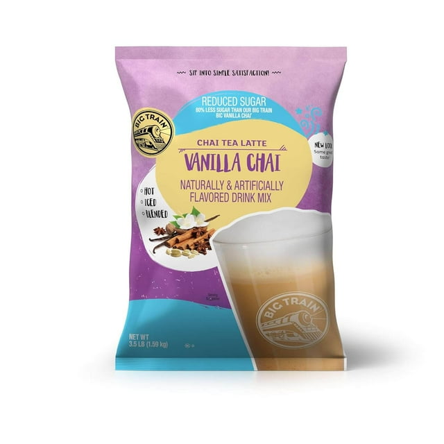 Big Train Reduced Sugar Vanilla Chai Tea Latte Mix 1.5kg/3.5lbs