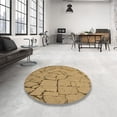 thumbnail image 4 of Ahgly Company Tapis de Zone Carré Jaune Transitionnel Lavable en Machine, 5 Pieds Carré, 4 of 7