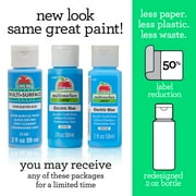 Apple Barrel Multi-Surface Craft Paint, Satin Finish, Electric Blue, 2 fl oz