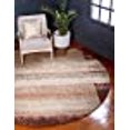 thumbnail image 3 of Unique Loom Autumn Rustic Border Area Rug 8' x 8' Round Beige/Brown, 3 of 5