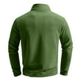 thumbnail image 3 of Men Quarter Zip Pullover Golf Fleece Long Sleeve Thermal Lightweight Sweatshirt Slim Fit Stretchy Ribbed, 3 of 6