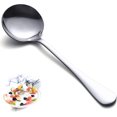 thumbnail image 1 of Juego de cucharas de 12 piezas, cucharas de mesa de acero inoxidable de primera calidad, juego de cubiertos de cuchara redonda, duraderos y resistentes, 1 of 5
