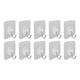 thumbnail image 1 of 10 ganchos adhesivos para pared de cocina, transparentes, reutilizables, sin costuras, impermeables, autoadhesivos para baño y cocina, 1 of 10