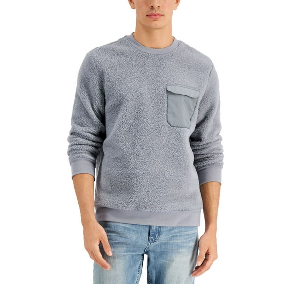 Alfani Men’s Fleece Sweatshirt, Grey, X-Large