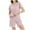 Purple, variant on SwiftWear Plus Size Pajamas for Women Set Ice Silk Short-sleeved Shorts Thin Loose Home Clothes Pajamas Suit Comfy Sleepwear, Black XXXL