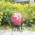 thumbnail image 3 of Gazing Ball, Mosaic Glass Gazing Balls Sphere,Colorful Glass Gazing Balls Suit for Garden Outdoor Decoration,Water Drop Shape, 3 of 7
