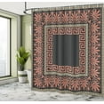 thumbnail image 4 of Ambesonne Greek Shower Curtain, Antique Grecian Pattern Print, 69"Wx84"L, Dark Blue, 4 of 4