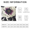 thumbnail image 6 of Nawypu  Peony Flower Throw Pillow Covers  Red and White Floral Decorative Pillow Cases 2pcs Cushion Covers for Sofa Couch Bedroom Home Decor  22x22in, 6 of 6