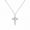Rotatable silver design, variant on Rhinestone Cross Pendant Necklace Choker, Iced Out Full Crystal Cross Chain Jewelry for Women & Men, Hip Hop Streetwear Layering Necklace, Copper Alloy Silver-Tone Finish Gift Jewelry for Daily Wear