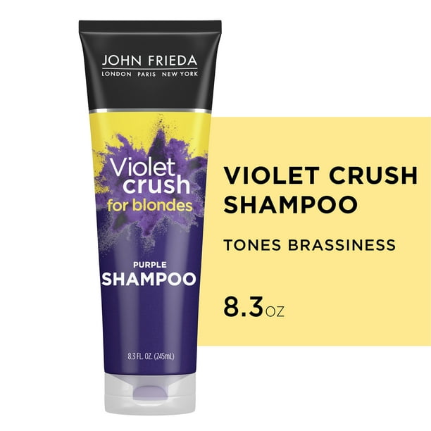 John Frieda Violet Crush Purple Shampoo for Brassy Blonde Hair, 8.3 fl oz -  Walmart.com
