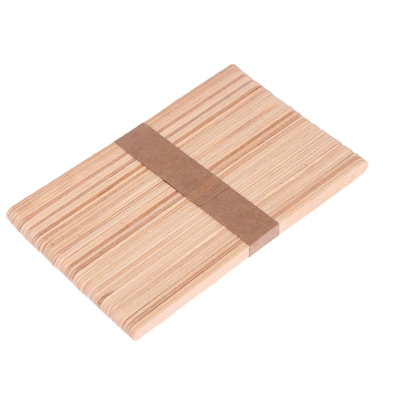 Mikilon Bâton de Crème Glacée en Bois Couleur Primaire Peut Tre Fabriqué à la Main