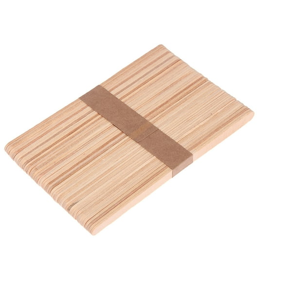 Mikilon DIY Wood Primary Color Ice Cream Stick Can Be Made Creatively By Hand