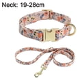 thumbnail image 1 of Collar de perro para niña, lindo collar de perro floral con flor de lazo desmontable y correa a juego, 1 of 5