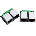 thumbnail image 2 of 16 Piezas RJ45 Ethernet Placa de Ruptura de Terminal Hembra Dual, Placa de Conector de Paso de 3,5 mm Terminal Adaptador de Red Blindado, 2 of 5