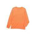 thumbnail image 1 of POGLIP Haut à Manches Longues Col Rond Uni Orange pour Femmes, 1 of 6
