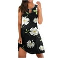 thumbnail image 2 of SMihono Robe d'Été pour Femmes Grande Taille Mode Féminine Imprimée Confortable Sans Manches Décontractée, 2 of 4